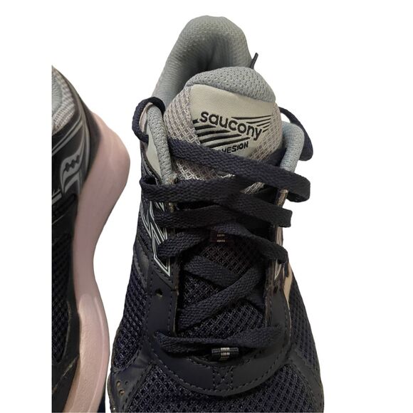 Saucony Cohesion Women's Blue Gray Lace Up Athletic Running Sneakers Size 7 - Picture 3 of 10